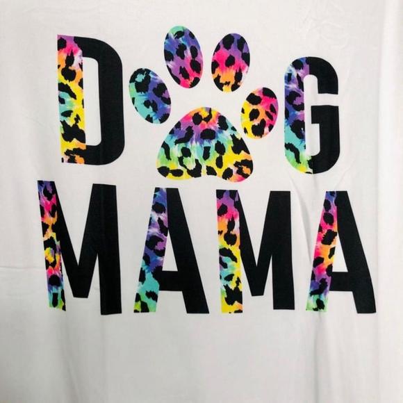 Dog Mama t-shirt, cute mama tee, dog tees - Picture 2 of 2